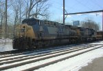 CSX 55 leads Q404 at Woodbourne